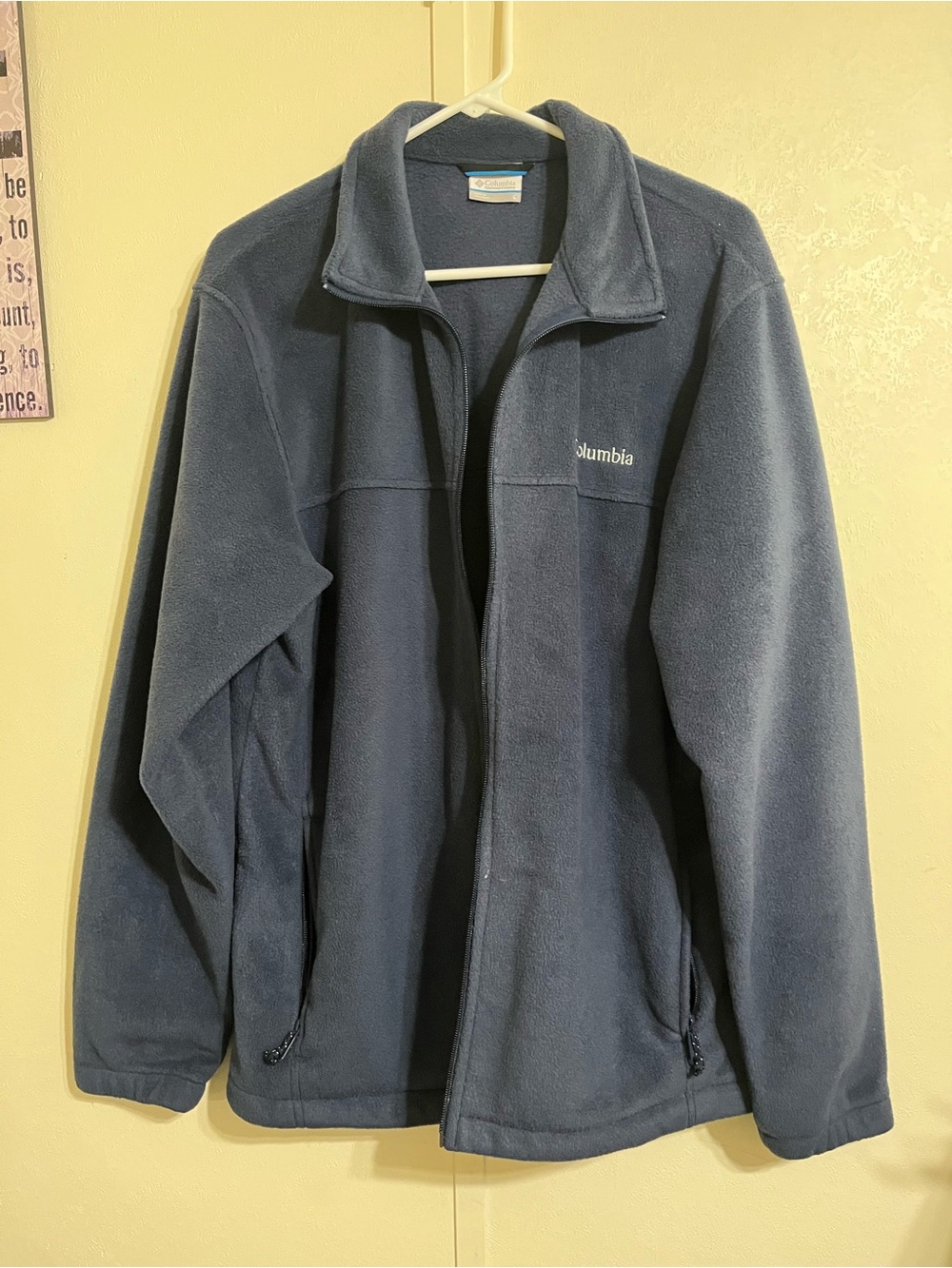 Columbia Men's Dark Navy Full-Zip Fleece Jacket